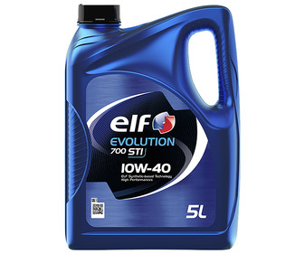 Aceite semi-sintético pata motores gasolina y diésel ELF EVOLUTION 700 STI 10W40 5 litros.
