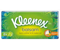 Pañuelos de celulosa balsámicos KLEENEX 8 paquetes 80 uds