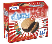 Sandwich de bizcocho relleno de helado de chocolate DORAYAKI 4 x 110 ml. Sandwich de bizcocho relleno de helado de chocolate DORAYAKI 4 x 110 ml.