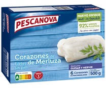 Corazones de merluza (filetes sin piel) ultracongelados PESCANOVA 500 g.