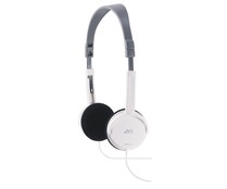 Auriculares tipo casco JVC HAL50 con cable, plegable, color blanco.