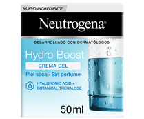 Crema facial hidratante con textura gel, para pieles secas y sensibles NEUTRÓGENA Hydro boost 50 ml.