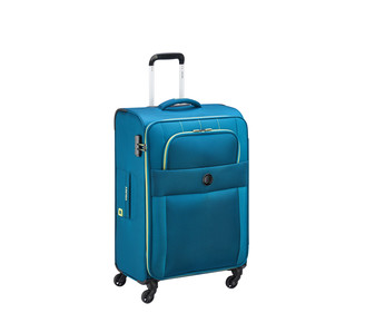 Maleta grande Cuzco, tipo trolley de polipropileno 78cm, color verde, 4 ruedas, DELSEY. Maleta grande Cuzco, tipo trolley de polipropileno 78cm, color verde, 4 ruedas, DELSEY.