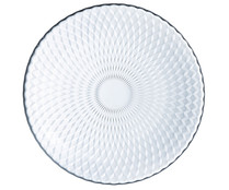 Plato llano fabricado en vidrio de 25 cm, Pampille Clear LUMINARC.