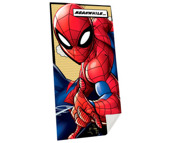 Toalla de playa infantil 70x140cm., tejido velour con 300g/m² de densidad, diseño Spiderman MARVEL. Toalla de playa infantil 70x140cm., tejido velour con 300g/m² de densidad, diseño Spiderman MARVEL.