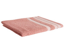Toalla de tocador 82% algodón 18% poliéster, color rosa, densidad de 450g/m², ACTUEL.