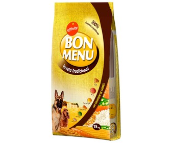 Comida para perro, receta Tradicional BON MENU 15 kg. Comida para perro, receta Tradicional BON MENU 15 kg.