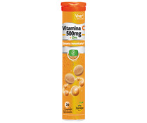 Complemento alimenticio, Vitamina C 500 mg + Zinc VIVE PLUS 20 uds. 90 g.