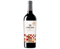 Vino tinto roble con denominación de origen Ribera del Duero roble 12 LINAJES botella de 75 cl.