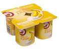 Yogur sabor a plátano PRODUCTO ALCAMPO 4 x 125 g.
