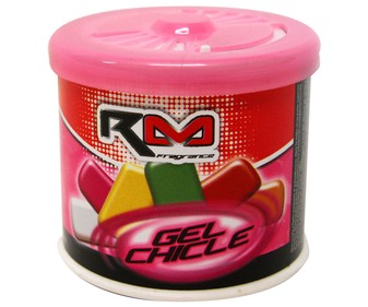Ambientador en gel para coche, en envase de lata con dosificador y con olor a chicle ROLMÓVIL. Ambientador en gel para coche, en envase de lata con dosificador y con olor a chicle ROLMÓVIL.