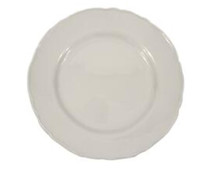 Plato llano fabricado en loza con espiral en relieve, 26 cm, ACTUEL.