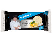 Tortita de arroz integral bañadas en chocolate blanco sabor limón y coco BICENTURY, 132 g.