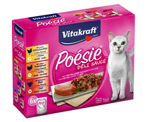 Comida para gatos húmeda Pèsie  VITAKRAFT 6 uds. x 85 g.