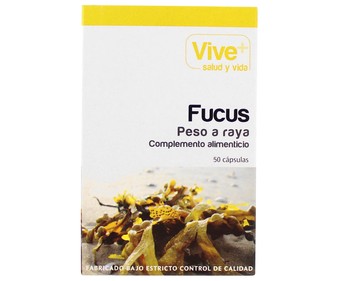 Fucus VIVE PLUS complemento alimenticio para control de peso 50 Cápsulas 26 g. Fucus VIVE PLUS complemento alimenticio para control de peso 50 Cápsulas 26 g.