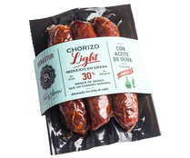 Chorizo asturiano reducido en grasa (30% menos) EL CUCO Light 300 g.