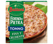 Pizza de atún de masa fina y crujiente BUITONI Forno di pietra 345 g.