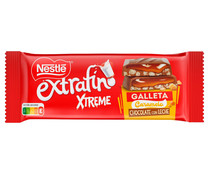Chocolate con leche extrafino con galleta y caramelo NESTLÉ 87 g.