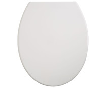 Tapa WC Con bisagras de metal caída suave, color blanco, ACTUEL.