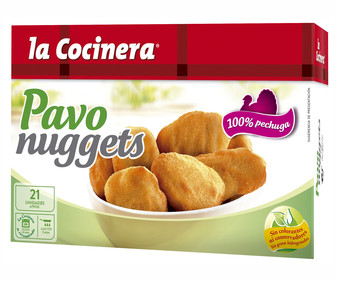 Nuggets de pavo LA COCINERA 350 g. Nuggets de pavo LA COCINERA 350 g.