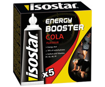Gel energético  ISOSTAR Energy Booster, pack de 5 uds x 20 g.