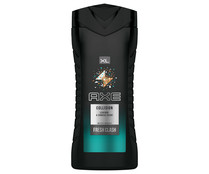 Gel para ducha o baño con una moderna fragancia masculina AXE Leather & cookies 400 ml.