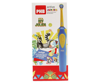 Cepillo dental eléctrico recargable junior de color azul PHB. Cepillo dental eléctrico recargable junior de color azul PHB.