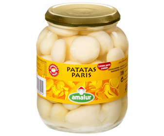 Patatas París AMALUR frasco de 445 g. Patatas París AMALUR frasco de 445 g.