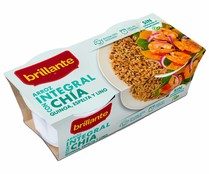 Arroz integral  con chia en tarrina BRILLANTE 2 x 125 ge