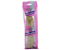 Hueso masticable de vacuno de 21 centímetros para perros MISTER DOG 1 unidad de 185 gr.