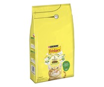 Pienso para gatos a base de conejo, pollo y verduras FRISKIES 1,5 kg.
