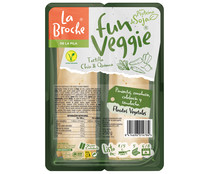 Flautas vegetales de Quinoa y Chia rellenas de piminetos, zanahoria, calabacín y remolacha LA BROCHE Fun veggie 2 x 125 g.