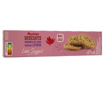 Galletas de chía y limón PRODUCTO ALCAMPO Menos Azúcares 130 g.
