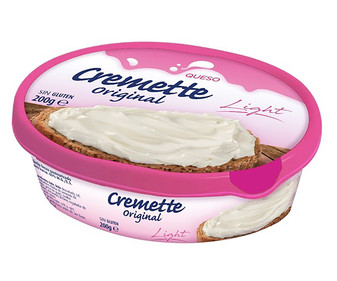 Queso de untar light natural CREMETTE LIGHT 200 g. Queso de untar light natural CREMETTE LIGHT 200 g.