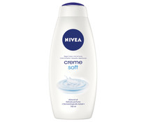 Gel de baño o ducha cremoso con aceite de almendras hidratante y delicada fragancia NIVEA Creme soft 750 ml.