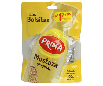 Mostaza en monodosis bolsas de 5 gramos pack de 18 unidades Mostaza en monodosis bolsas de 5 gramos pack de 18 unidades