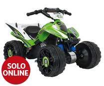Quad infantil eléctrico con batería de 12V, Kawasaki ATV INJUSA. Quad infantil eléctrico con batería de 12V, Kawasaki ATV INJUSA.