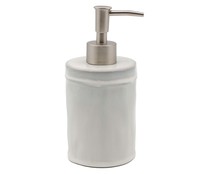 Dispensador de jabón de color marfil, 8x17 cm, ACTUEL.