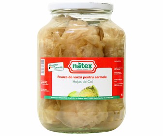 Col en hojas FRUNZE frasco de 950 g. Col en hojas FRUNZE frasco de 950 g.
