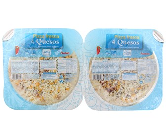Pizza 4 quesos 210 gramos pack de 2 unidades Pizza 4 quesos 210 gramos pack de 2 unidades