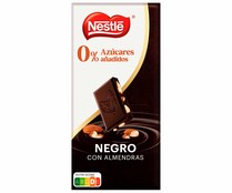 Chocolate negro con almendras partidas sin azúcares añadidos NESTLÉ 125 g. 
