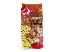 Brioche con pepitas de chocolate PRODUCTO ALCAMPO 6 uds. 240 g.