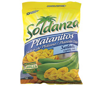 Snacks platanitos salados light SOLDANZA PLATANITOS  71 g.