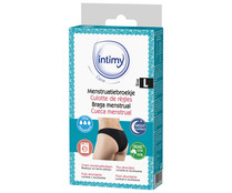 Braga menstrual lavable y reutilizable, talla L INTIMY Care.