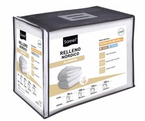 Relleno nórdico antiácaros para cama de 90cm, extra cálido 400g/m²,  SAVEL.