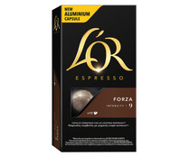 Café Forza I9 en cápsulas compatibles con Nespresso L'OR ESPRESSO 10 uds.