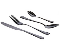 Set de 24 piezas de cubiertos celebrart en color negro, QUID.