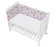Protector para cuna, color rosa, INTERBABY Space.