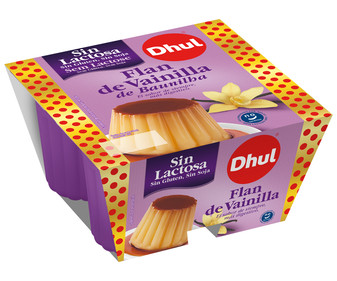 Flan de vainilla sin lactosa, sin gluten y sin soja DHUL 4 x 100 g. Flan de vainilla sin lactosa, sin gluten y sin soja DHUL 4 x 100 g.