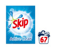 Detergente en polvo para lavadora con aceleradores de lavado SKIP ACTIVE CLEAN 67 lavados (4,02 kg)
